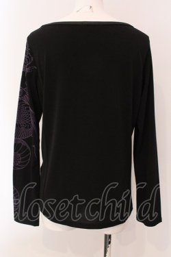 画像3: Qutie Frash / チャイナカットソー  ブラック×パープル O-25-03-20-1003-QU-TO-OW-ZY