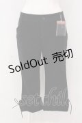 PINK HOUSE / 裾レースアップパンツ M クロ O-25-03-20-1029-LO-PA-IG-OS