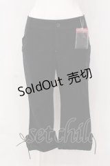 PINK HOUSE / 裾レースアップパンツ M クロ O-25-03-20-1029-LO-PA-IG-OS