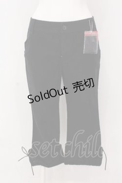画像1: PINK HOUSE / 裾レースアップパンツ M クロ O-25-03-20-1029-LO-PA-IG-OS