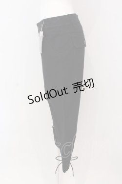 画像2: PINK HOUSE / 裾レースアップパンツ M クロ O-25-03-20-1029-LO-PA-IG-OS