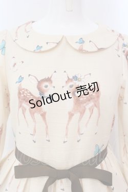 画像2: Emily Temple cute / Deer coupleワンピース  アイボリー O-25-03-20-1031-ET-OP-OW-OS