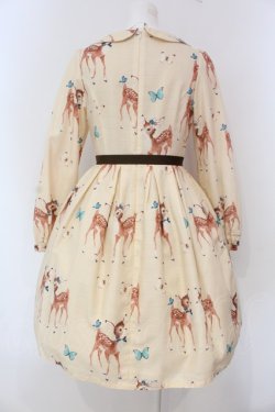 画像4: Emily Temple cute / Deer coupleワンピース  アイボリー O-25-03-20-1031-ET-OP-OW-OS