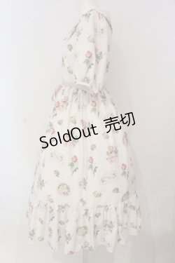 画像3: Melody BasKet / Precious Roseフラットカラーワンピース  アイボリー O-25-03-20-1033-LO-OP-IG-OS