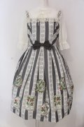 Melody BasKet / Berry galleryチュール切替ワンピース  グレー×オフシロ O-25-03-20-1035-LO-OP-IG-OS