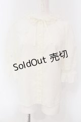 Melody BasKet / スタンドカラートーションレースブラウス M アイボリー O-25-03-20-1043-LO-BL-OW-OS
