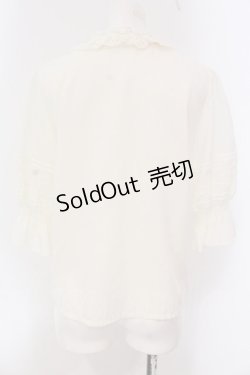 画像5: Melody BasKet / スタンドカラートーションレースブラウス M アイボリー O-25-03-20-1043-LO-BL-OW-OS