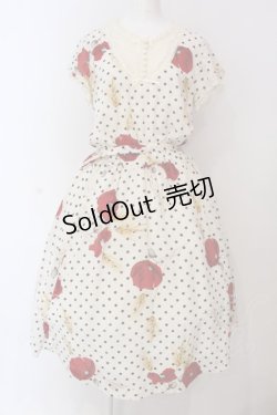 画像1: INGEBORG / ポピープリントワンピース  アイボリー O-25-03-20-1049-LO-OP-IG-OS