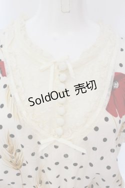 画像2: INGEBORG / ポピープリントワンピース  アイボリー O-25-03-20-1049-LO-OP-IG-OS