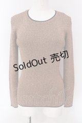 INGEBORG / ラメテレコカットソー  オレンジ系 O-25-03-20-1052-LO-TO-IG-OS