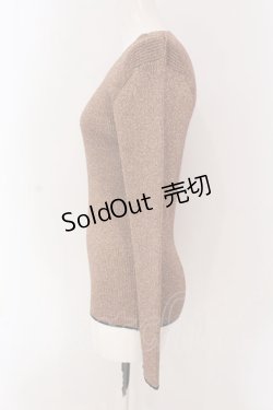 画像2: INGEBORG / ラメテレコカットソー  オレンジ系 O-25-03-20-1052-LO-TO-IG-OS