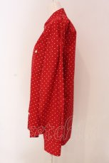 画像2: Karl Helmut / ドットシャツ Ｍ 赤Ｘ白 O-25-03-20-1054-EL-BL-SA-ZI (2)