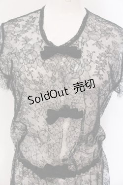 画像2: INGEBORG / 総レース半袖ワンピース  クロ O-25-03-20-1057-LO-OP-IG-OS