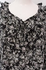画像2: 【SALE】INGEBORG / トゥシューズブーケ柄ワンピース 9 クロ O-25-03-20-1059-LO-OP-IG-ZT371 (2)
