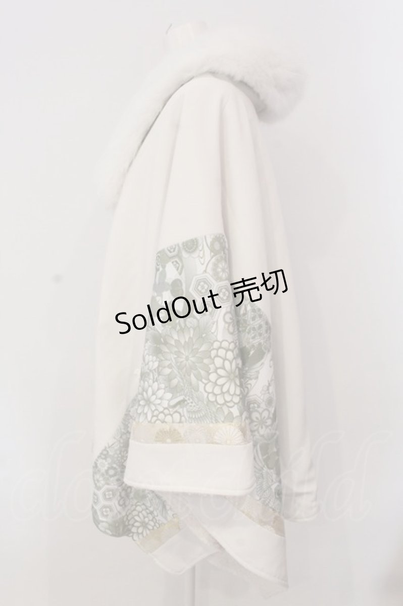 画像3: Qutie Frash / ポンチョコート  ホワイト O-25-03-20-1001-QU-CO-IG-ZY (3)