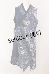 Qutie Frash / 着物チュニック  ブルー O-25-03-20-1011-QU-TO-IG-ZY
