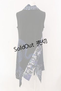 画像4: Qutie Frash / 着物チュニック  ブルー O-25-03-20-1011-QU-TO-IG-ZY
