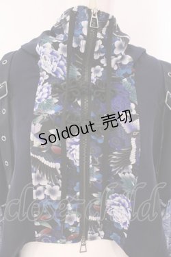 画像2: Qutie Frash / 和柄ショートカーデ  ブルー O-25-03-20-1012-QU-TO-OW-ZY