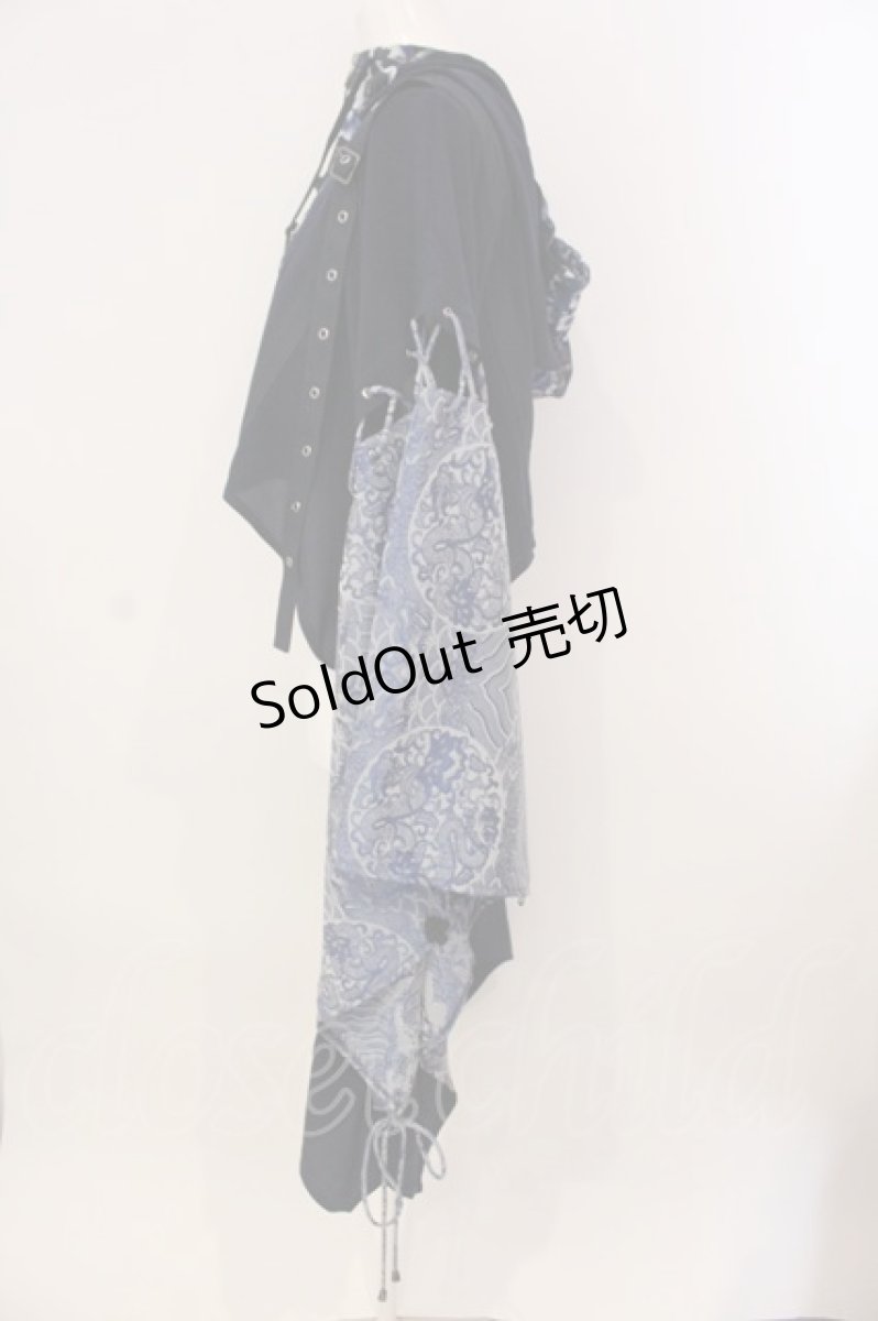 画像3: Qutie Frash / 和柄ショートカーデ  ブルー O-25-03-20-1012-QU-TO-OW-ZY (3)