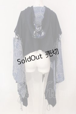 画像4: Qutie Frash / 和柄ショートカーデ  ブルー O-25-03-20-1012-QU-TO-OW-ZY