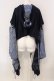 画像4: Qutie Frash / 和柄ショートカーデ  ブルー O-25-03-20-1012-QU-TO-OW-ZY (4)