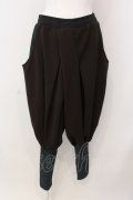 Qutie Frash / サルエルパンツ  ブラウン×グリーン O-25-03-20-1024-QU-PA-OW-ZY