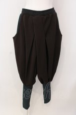 画像1: Qutie Frash / サルエルパンツ  ブラウン×グリーン O-25-03-20-1024-QU-PA-OW-ZY (1)