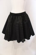 Qutie Frash / 2025プレミアム〜黒蝶〜パニエスカート  ブラック O-25-03-20-1025-QU-SK-OW-ZY