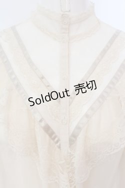 画像2: an another angelus / シースルーヨーク切替ブラウス  生成り O-25-03-20-2033-CA-BL-IG-ZT140
