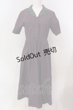 画像1: LEBECCA boutique / 私たちへのワンピース F パープル×グリーン O-25-03-20-2004-EL-OP-OW-OS