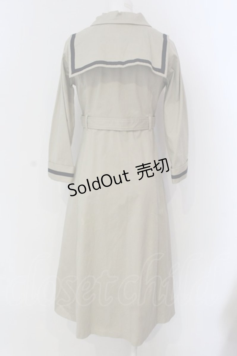 画像3: Maison de FLEUR Petite Robe canon / セーラー衿付きワンピース  ベージュ O-25-09-03-1012-LO-OP-IG-ZT007 (3)
