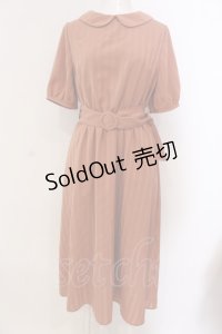 LEBECCA boutique / 分煙の窓際ワンピース  オレンジ系 O-25-03-20-2042-EL-OP-IG-OS