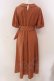 画像3: LEBECCA boutique / 分煙の窓際ワンピース  オレンジ系 O-25-03-20-2042-EL-OP-IG-OS (3)