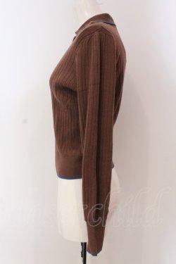画像2: LEBECCA boutique / 献身的なリブニットプルオーバー  ブラウン O-25-03-20-2043-EL-TO-IG-OS