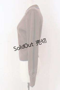 画像2: 【SALE】LEBECCA boutique / 献身的なリブニットプルオーバー  ブラウン O-25-03-20-2043-EL-TO-IG-ZT061
