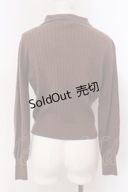 画像3: 【SALE】LEBECCA boutique / 献身的なリブニットプルオーバー  ブラウン O-25-03-20-2043-EL-TO-IG-ZT061