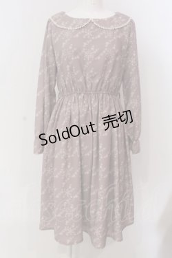 画像1: 【SALE】Fi.n.t / スノー千鳥柄ワンピース  ベージュ O-25-03-20-2046-CA-OP-IG-ZT201