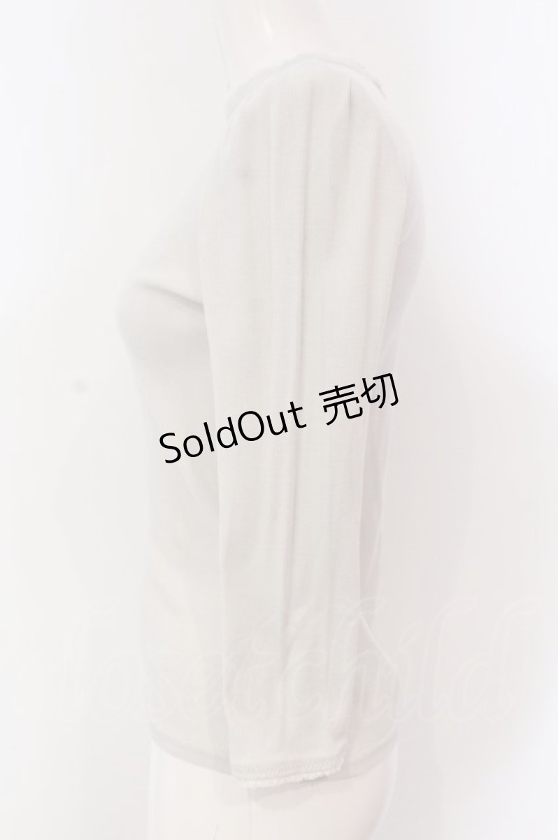 画像2: 【SALE】Franche Lippee / ボトルネック7部袖テレコカットソー  ライトミント O-25-03-20-2049-LO-TO-IG-ZT203 (2)