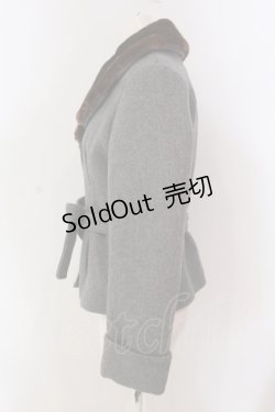 画像2: an another angelus / ウエストリボンショートコート F グレー O-25-03-20-2006-CA-CO-OW-ZT-C052