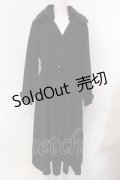 Maison de FLEUR Petite Robe / ファー付きフレアコート S クロ O-25-03-20-2007-EL-CO-OW-ZT-C048
