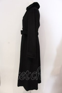 画像3: Maison de FLEUR Petite Robe / ファー付きフレアコート S クロ O-25-03-20-2007-EL-CO-OW-C048