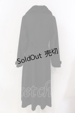 画像4: Maison de FLEUR Petite Robe / ファー付きフレアコート S クロ O-25-03-20-2007-EL-CO-OW-ZT-C048