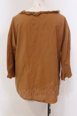 画像3: 【SALE】franche lippee black / 裾結びプルブラウス M キャメル O-25-03-20-2009-LO-BL-IG-ZT192 (3)