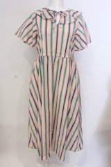 LEBECCA boutique / 海辺の街角ワンピース S ベージュ O-25-03-20-2010-EL-OP-OW-ZT192