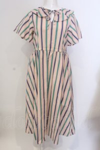 LEBECCA boutique / 海辺の街角ワンピース S ベージュ O-25-03-20-2010-EL-OP-OW-ZT192