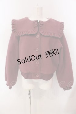 画像1: merry jenny / フリルセーラーブルゾン  ピンク O-25-03-20-2018-LO-CO-IG-ZT-C048