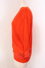 画像2: 【SALE】Franche Lippee / パールボタン7部袖カーディガン M オレンジ O-25-03-20-2002-LO-TO-IG-ZT203 (2)