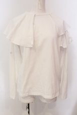 画像1: 【SALE】merry jenny / アシメフリルカットソー  シロ O-25-03-20-2020-LO-TO-IG-ZT183 (1)