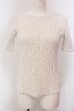 画像1: 【SALE】Franche Lippee / 総レーストップス M シロ O-25-03-20-2021-LO-TO-OW-ZT205 (1)