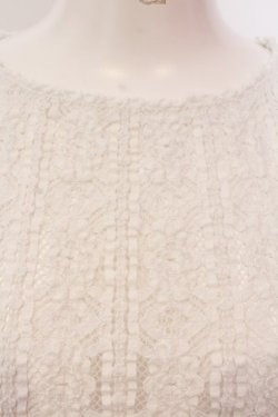 画像2: Franche Lippee / 総レーストップス M シロ O-25-03-20-2021-LO-TO-OW-ZT205